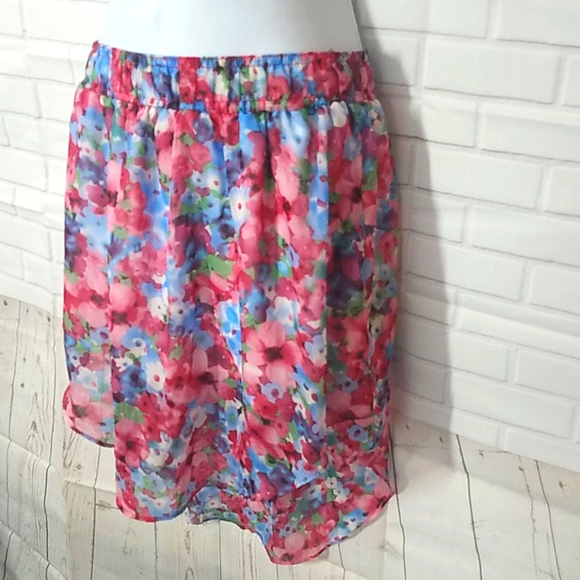 Floral Multicolored Flower Skirt - Picture 3 of 6
